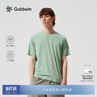 T恤户外透气抗菌吸汗速干跑步T恤男女同款 Goldwin夏季 短袖