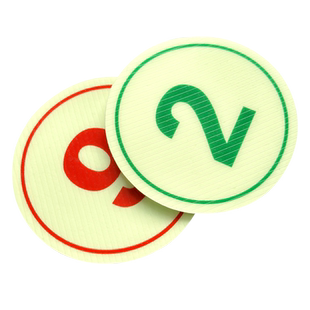 夜光数字号码贴纸餐馆编号桌号工厂车间设备机台号电影院座位排号门牌号荧光防水门橱柜序号数字贴定制墙贴纸