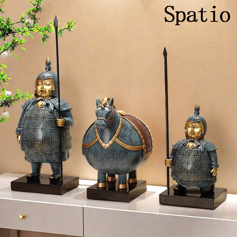 Spatio壮志胖兵马俑摆件装饰品