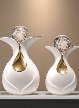 Spatio轻奢陶瓷水晶球摆件装饰