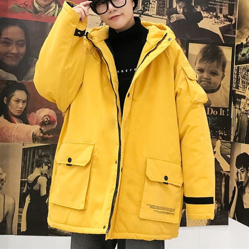 断码工地加厚棉衣服男装外套冬季棉袄青少年潮流工装羽绒棉服男士