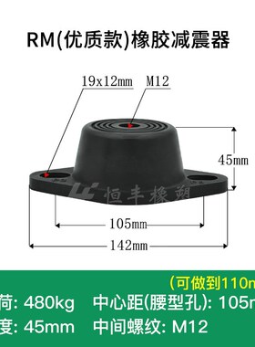 RM60橡胶减震器水泵通风机设备压缩机RM120RM480RM1000隔振减震垫
