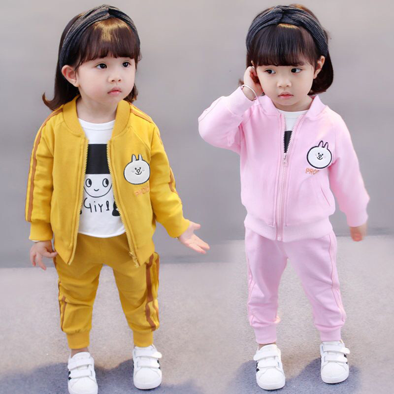 女童春装套装2023新款洋休闲衣服女宝宝春秋儿童运动女童装时髦潮