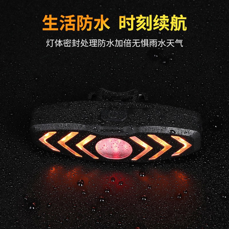 工厂无线遥控山地o公路单车灯 骑行灯LED带喇叭自行车转向尾灯