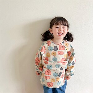 全身防水透气宝宝长袖罩衣吃饭围兜反穿衣婴幼儿防脏喂饭神器柔软