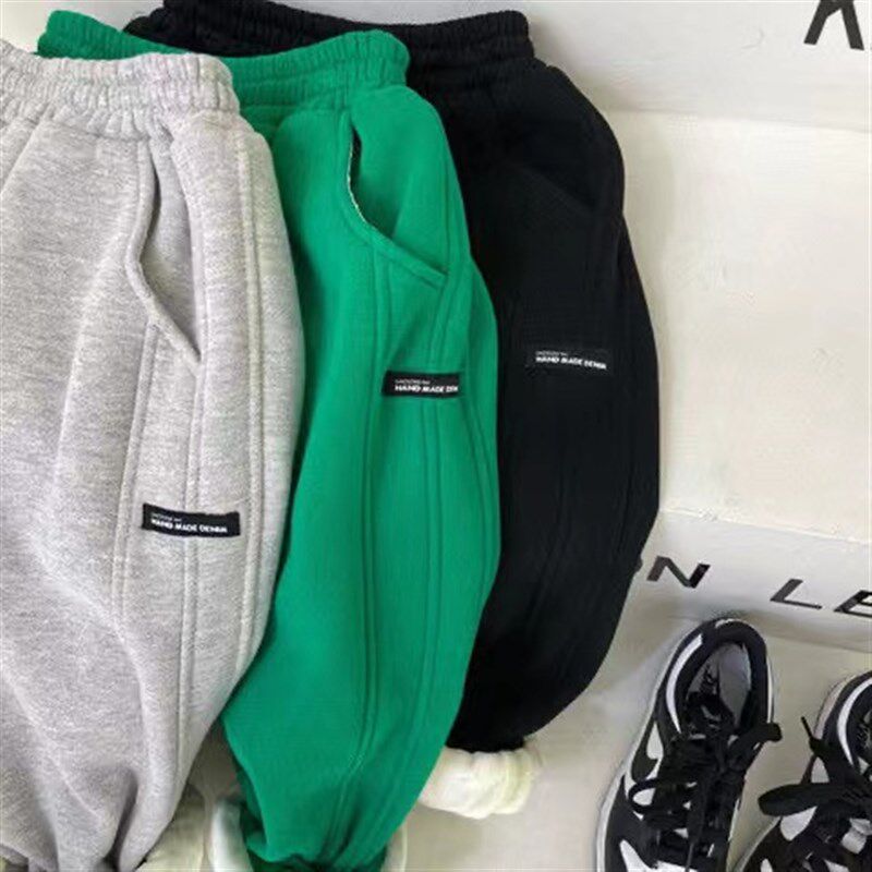 男童加绒裤子儿童运动裤冬季加厚男宝宝棉裤小童冬装卫裤男孩秋冬