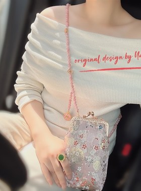 新中式国风复古斜挎链斜挎包手机包女时尚显白流苏吊坠气质礼物女