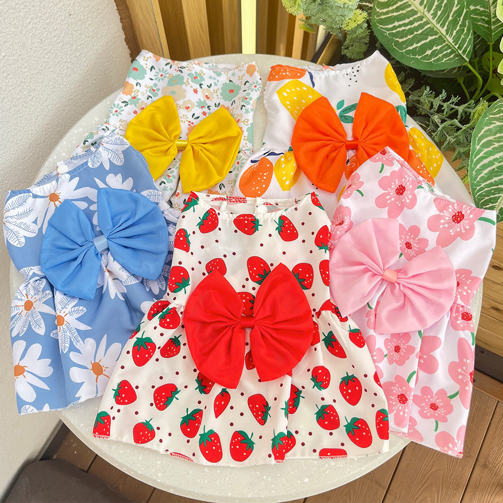 春夏狗狗裙子猫宠物衣服泰迪法斗比熊猫咪用品狗衣服服饰半身裙