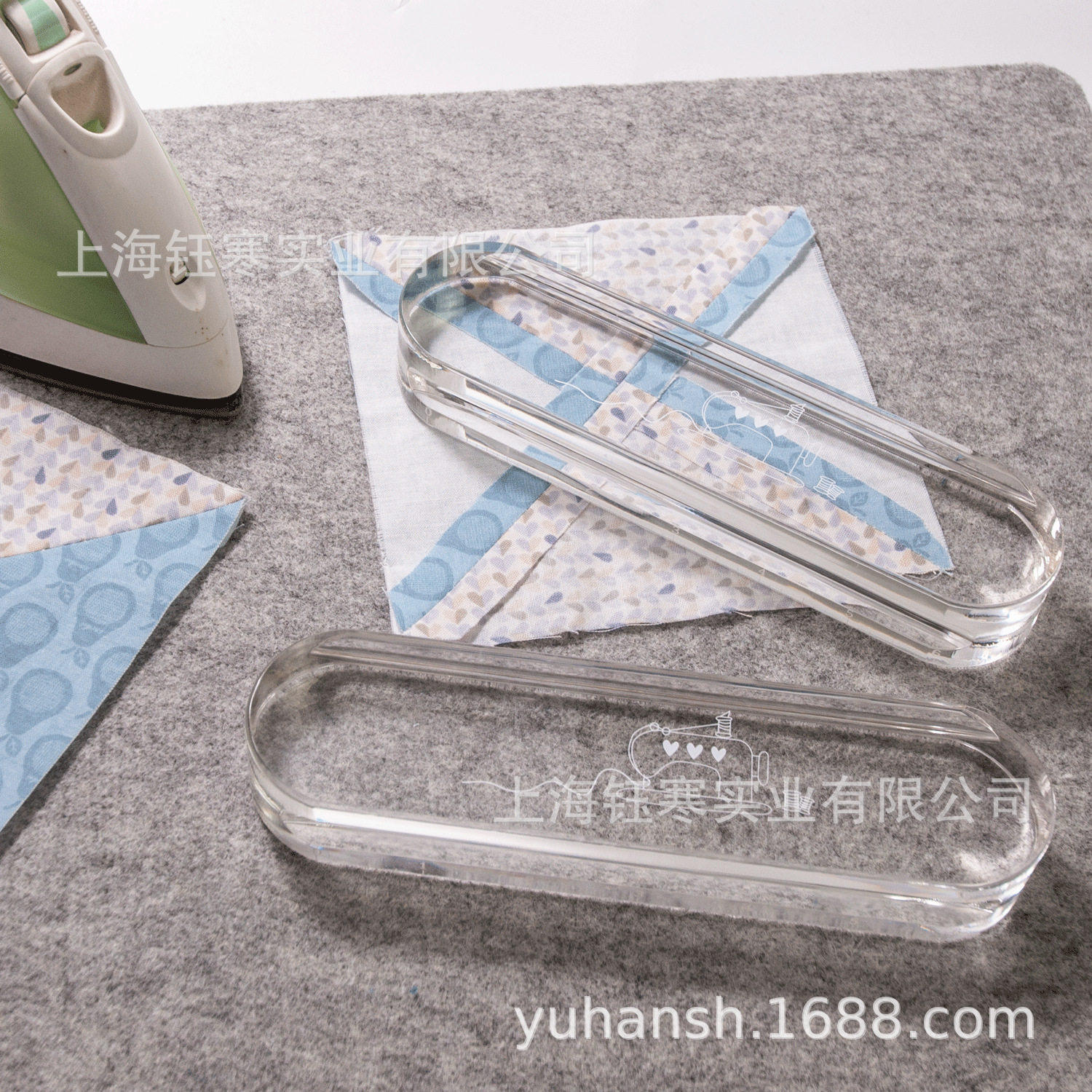 tailor clapper 透明亚克力熨烫手持高透压布拼布压缝熨烫工具