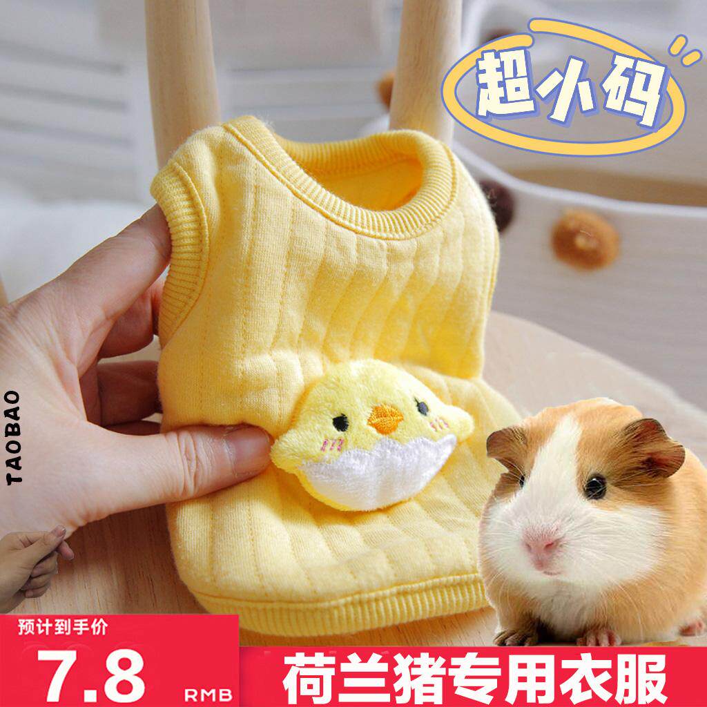 荷兰猪专用保暖衣服冬天穿的防寒冷宠物豚鼠龙猫刺猬过冬的小衣服