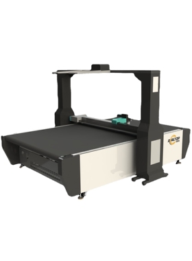 印花内衣布料多层裁剪机 大视觉CCD定位吸水脚垫浴室防滑垫裁活机