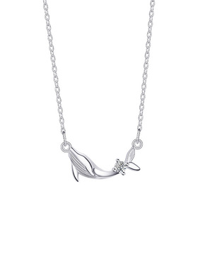 原创巴拉乐园系列鲸鱼项链不锈钢饰品女气质锁骨链高级感