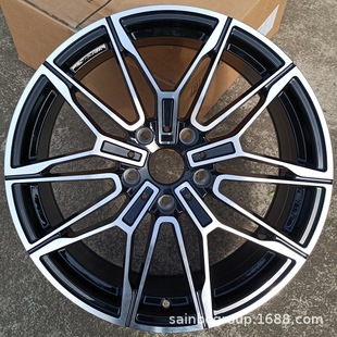 旋压 盛博汽车改装 F66DX044 黑色车面 铝合金轮毂轮圈 18寸