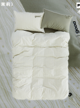 gohm{抹茶茉莉}全棉提花水洗棉抹茶绿日系美好商店at home四件套