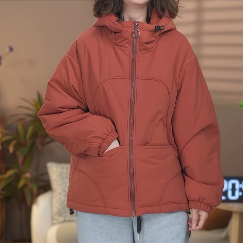 连帽女装长袖百搭女棉衣棉服