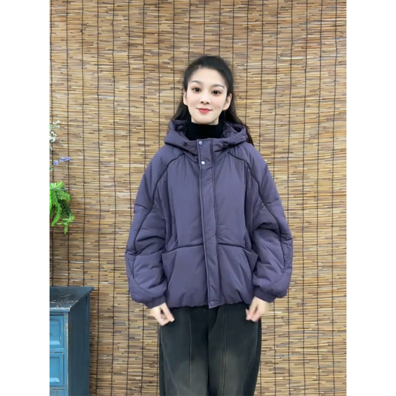 2025年冬新款时尚休闲百搭宽松显瘦洋气短外套保暖连帽棉服外套女,女装/女士精品,棉衣/棉服,淘宝优惠券,粉丝福利购,淘宝优惠卷