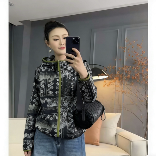 洋气时尚复古花百搭防晒外套女
