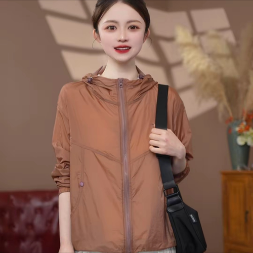 百搭显瘦连帽防晒衣外套上衣女
