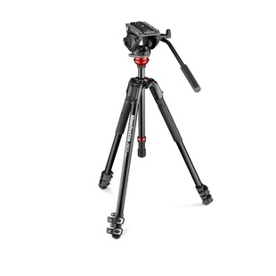 单反微单相机支架 MVK500190XV摄影摄像铝合金可调水平三脚架带500AH云台套装 曼富图 Manfrotto
