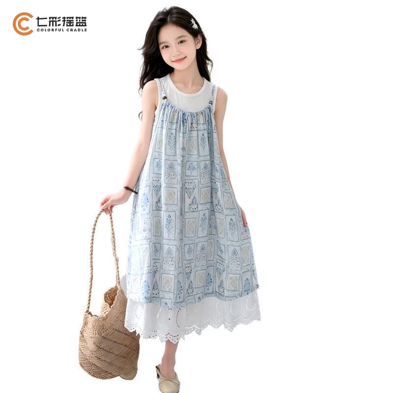 女童夏季森系吊带连衣裙