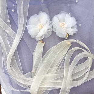 古风发带流苏飘带丝带仙气加长发梳发饰短发头饰汉服后压头饰儿童