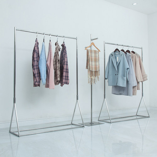服装店展示架不锈钢拉丝
