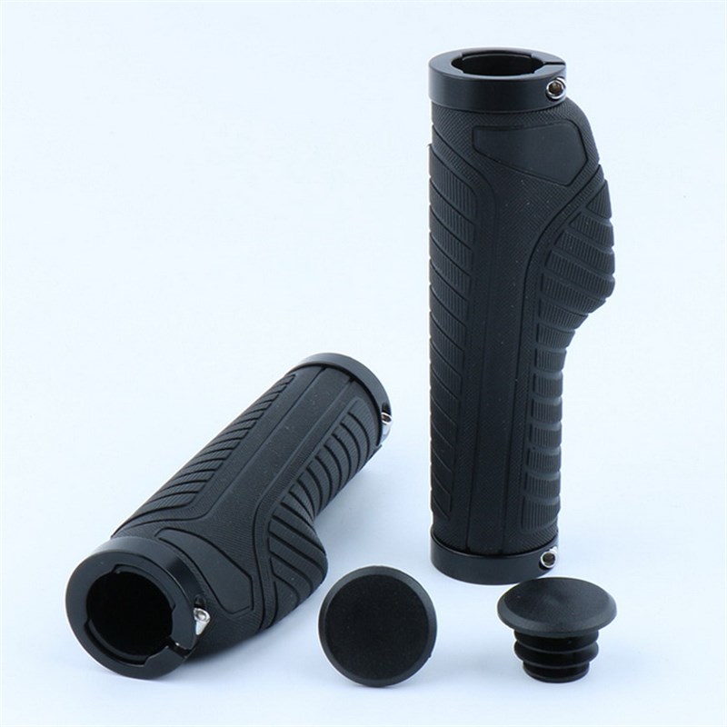 极速自行车把h套山地车把套折叠车双边可锁死橡胶肉球防滑握把套