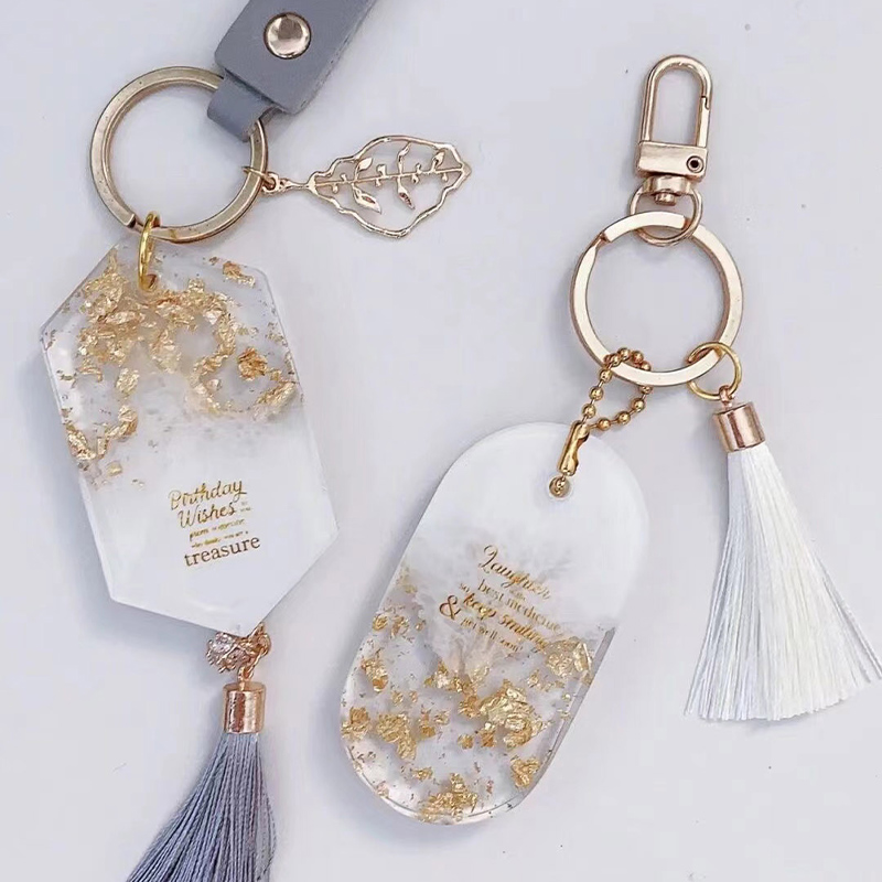 极速1/6/10pcs iKeychain Pendant Silicone Mold Set DIY Pendan