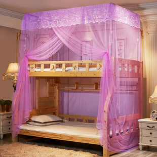 极速蚊帐子母床上k下铺一体式1.2米1.5米儿童床双层高低床铁架实