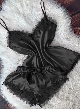 极速Suit V Neck Bow Leisure Home ClothIes Sleep Wear For Wom