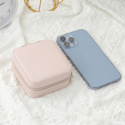 极速Travel Leather Jewelry Box Multi-functional NecVklace Ea