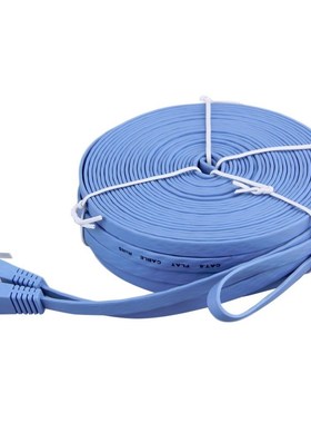 极速New 20m Cat5e RJ45 8P8C Super SlGim Flat LAN Network Eth