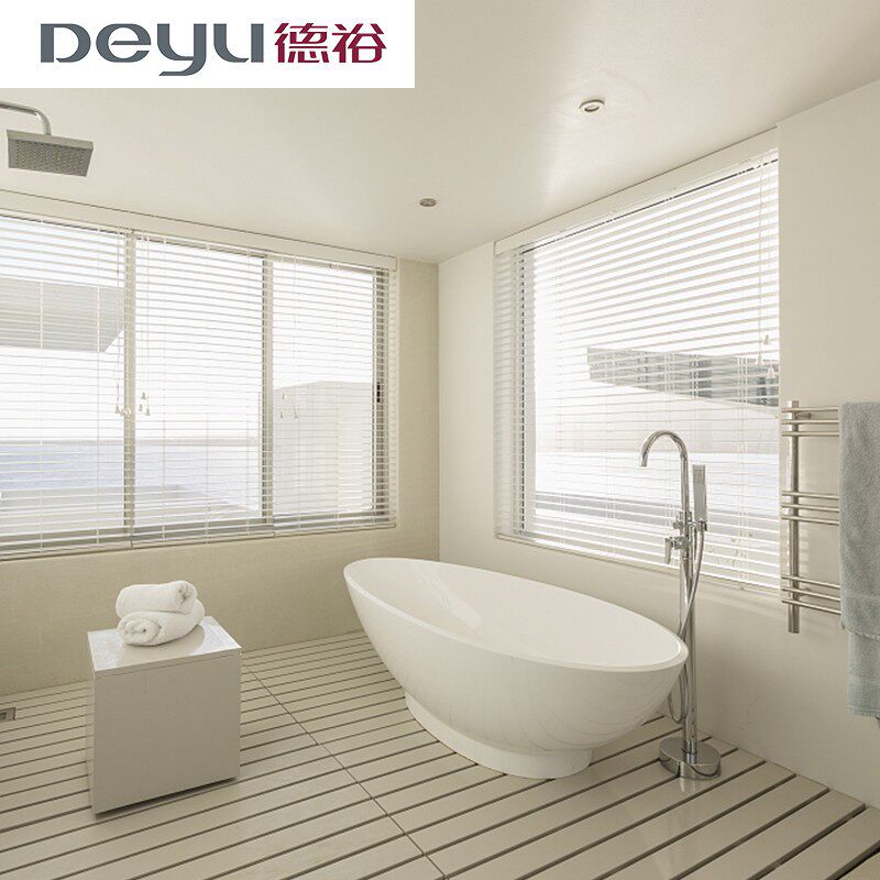 极速新疆西藏包邮德裕p日全食手动百叶帘防水遮光折帘手动拉绳百