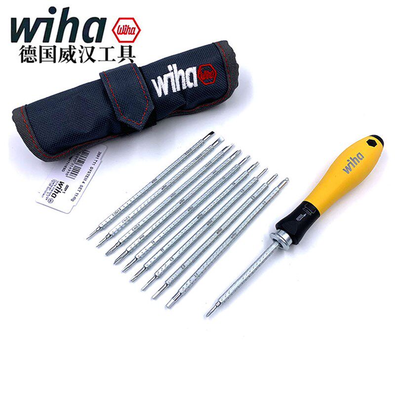 极速德国进口ewiha威汉防静电替换式双头起子套装伸缩手柄螺丝刀3