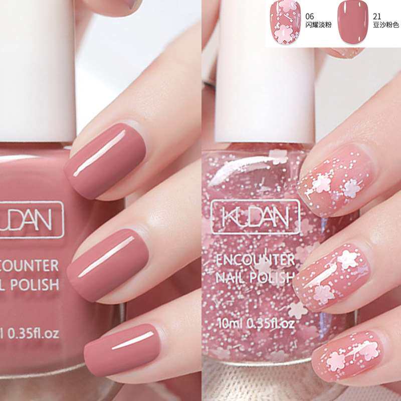 极速2023新款裸色指甲t油学生孕妇女孩儿童无毒无味免烤持久速干