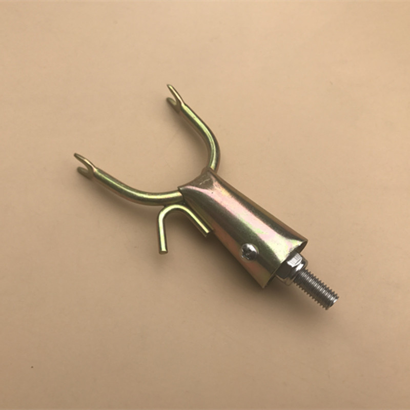 极速镀锌带倒钩衣叉 3米5m7米9m不锈钢伸缩压花杆 W加厚捞网竿挑