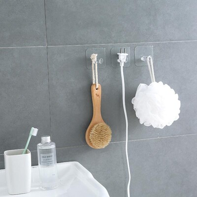 新品10PCS 5PCS Adhesive Hooksy Rack Wall Hanger Space Saver