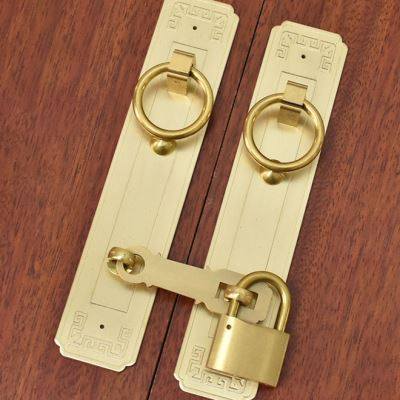 极速新中式仿古纯铜门栓搭t扣拉手实木门庭院门别墅门全铜锁扣拉,基础建材,小拉手,淘宝优惠券,粉丝福利购,淘宝优惠卷