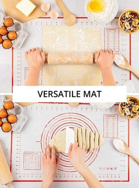 极速Kneading Pad Non Stick Silicone Baking Mat Swith Scale K