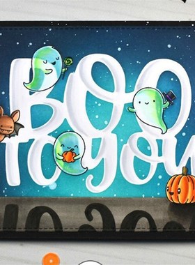 极速-1604d Halloween Ghost PVC Transparent Seal and Die Seri