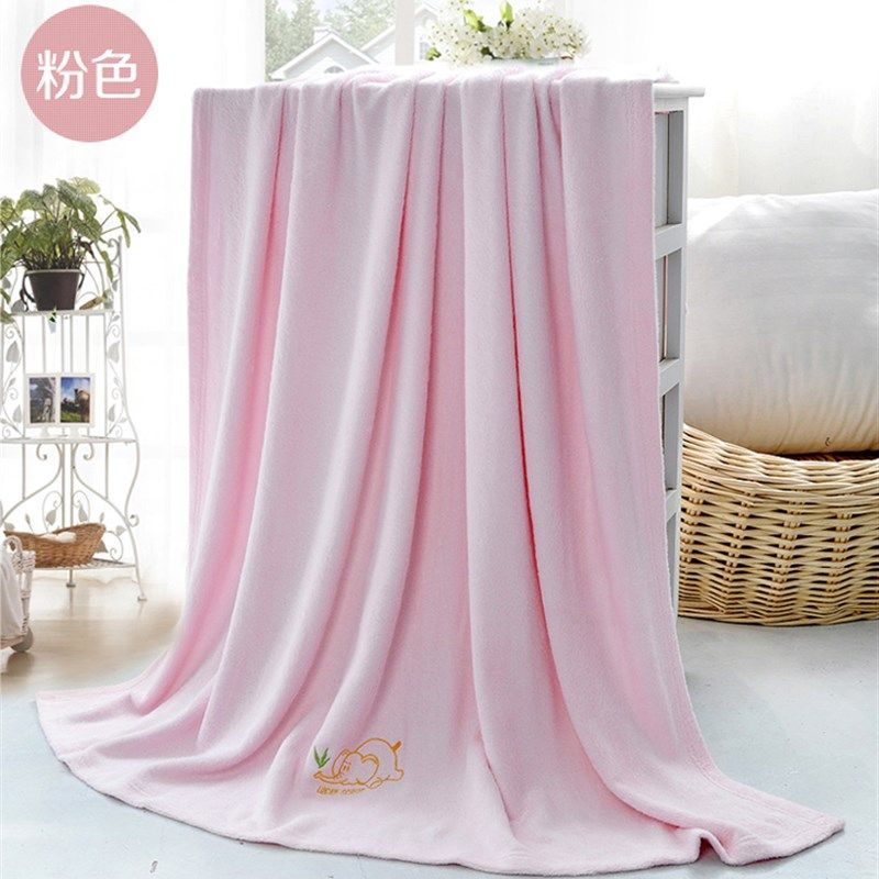 极速竹纤维毛巾被 夏凉被v空调被休闲毯单双人儿童竹炭毛巾被比纯