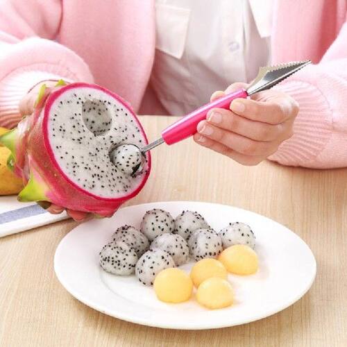 极速2 in1 Dual-head Fruit vBall Carving Knife Fruit  Scoop M