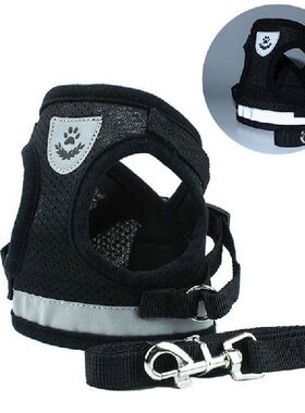 极速Reflective Cat Dpog Harness Puppy Dogs Mesh Nylon Harnes