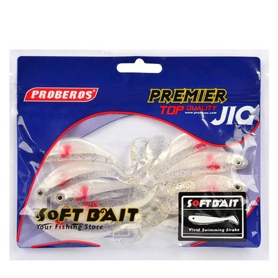 极速4PCS/lot Carp Fishing Soft Lure 4H.5g/88mm silicone bait