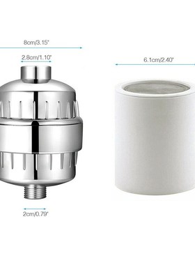 极速Shower Head Filter Hard Water SofteJner Cartridge Kit 15