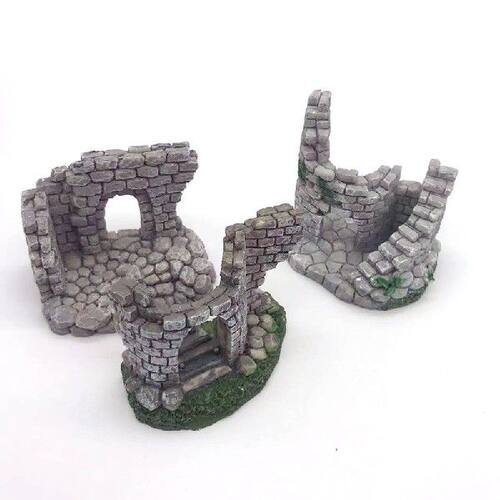 极速Resin Door Aquarium DecoraAtion Fish Tank Ornament Acuar