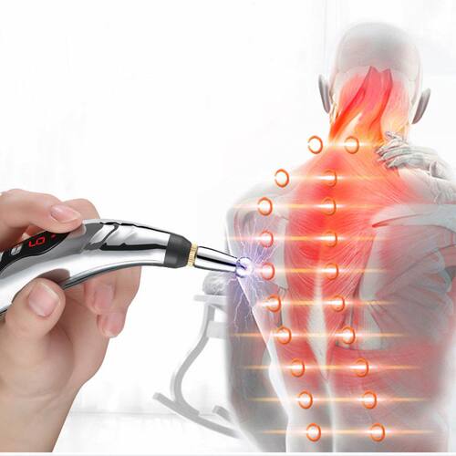 极速Electric Acupuncture Pen Laser FMeridian Energy Massage