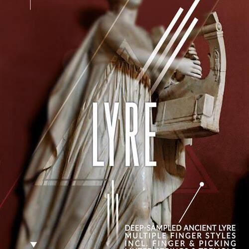 新品Lyre定制七弦琴古希腊竖琴音色库 多演奏技巧编曲Y采样康泰克