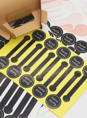 极速200pcs Hand Mande Pastry Mooncake Seal Sticker Strip Pac