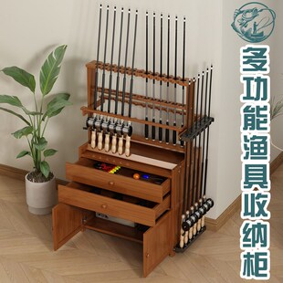 多功能鱼竿架路亚竿架鱼竿展示柜放置架渔具收纳柜置物架手竿支架